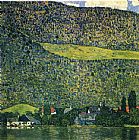 Gustav Klimt Unterach am Attersee painting